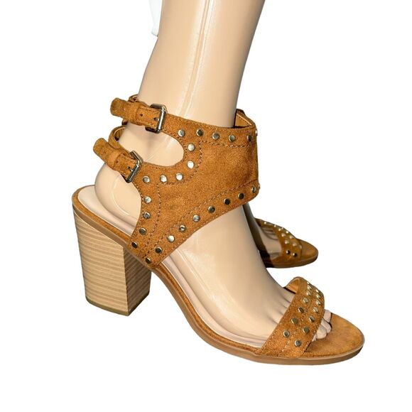 Soda from Buckle Womens High Heel Sandals Faux Leather Studded Strappy Size 9 - Picture 1 of 13
